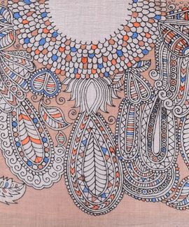 Hand-painted textile (detail)