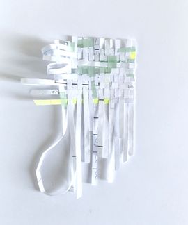 Paper weaving collage artwork No. 06 (2022)